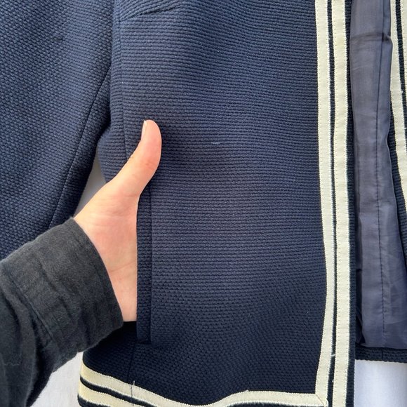 Talbots Navy Blue Women's Blazer Size 10 - Picture 2 of 5